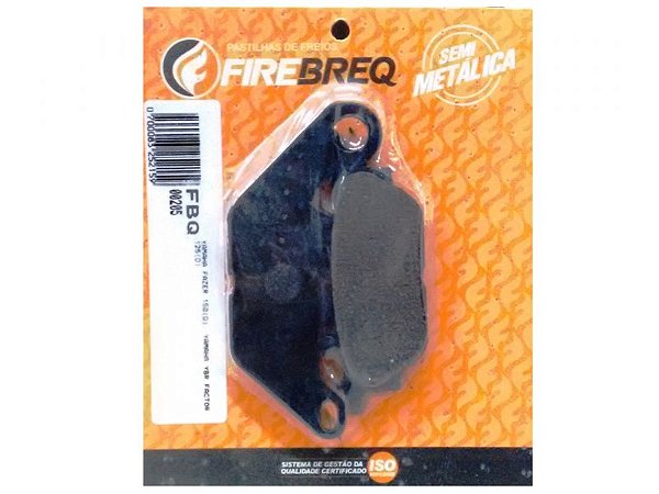 PASTILHA FREIO Fazer 150 Ybr Factor 125 - FIREBREQ - FBQ00205