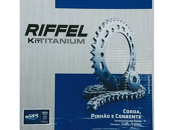 Kit Transmissão Xtz 250 Lander 250 Riffel Aço 1045