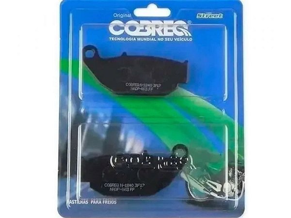 PASTILHA FREIO BROS 160 TRASEIRO - SEM ABS - COBREQ - N1840