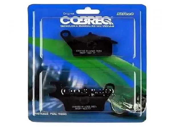 PASTILHA FREIO FACTOR 150 / FAZER 150 2016 > DIANTEIRA - COBREQ - N1788