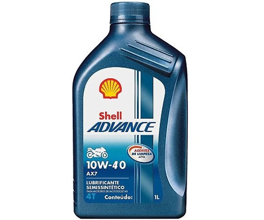 Óleo MOTOR SHELL ADVANCE 10W40 SEMISSINTÉTICO - 1 LITRO