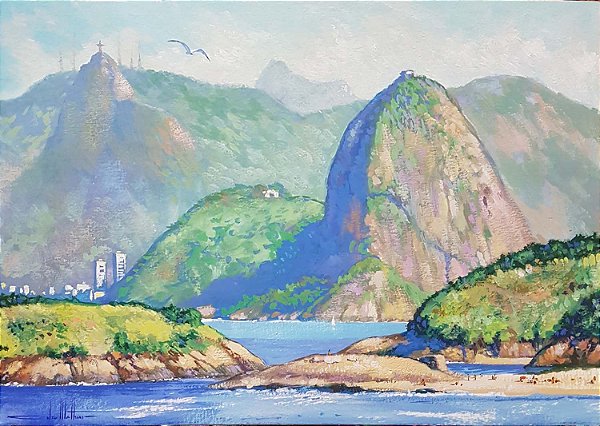 Pintura em guache Piratininga - RJ