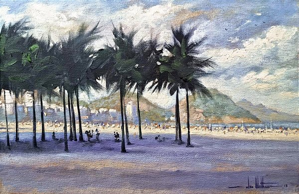 Pintura a Óleo AO VIVO Copacabana