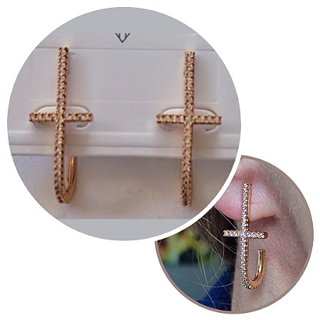 Brinco Ear Hook Cruz