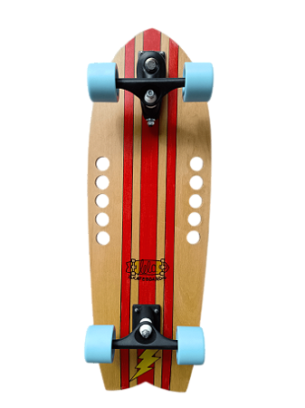 SurfSkate Lelo Modelo Fish Vermelho (com furos laterais)