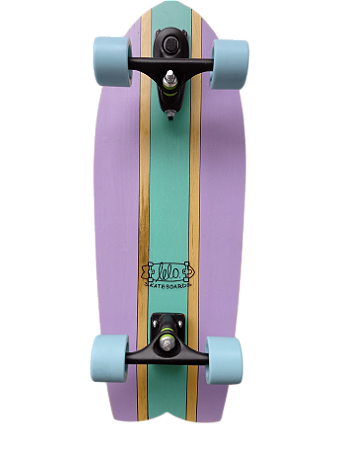 Skate com simulador Montado Lelo v2 Modelo Fish Cores Claras