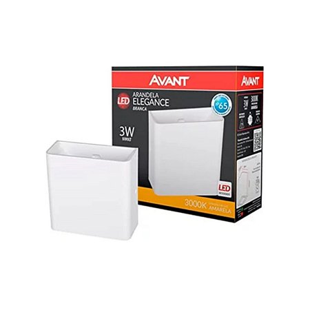Arandela LED Branca 2 Fachos 3w 3000k Avant 181770574