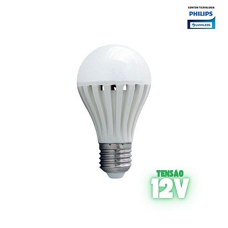 Lâmpada LED Bulbo 6w 3000k 12v Chip Philips 90269