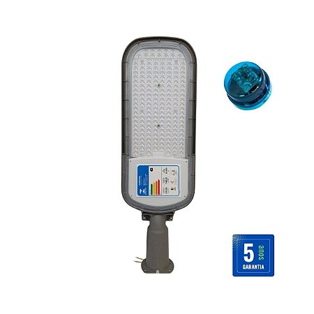 Luminária LED Pública 200w 5000k Inmetro C/ Base 3 Pinos Bivolt 48LEDST200R0