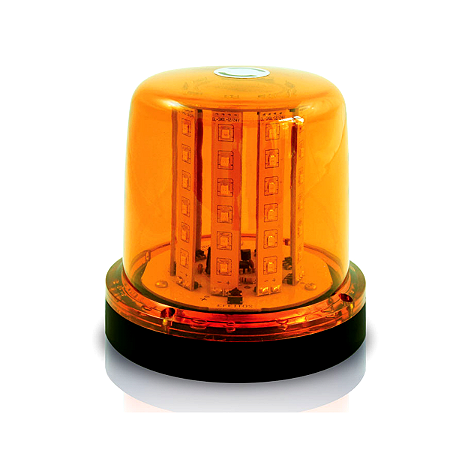 GIROLED Âmbar 10W 12/24V com Fixação por Parafuso – 54 LEDs SMD Chip Philips 41504