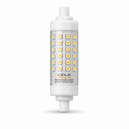 Lâmpada LED Palito R7s 5w 3000k Bivolt Opus OPS-32740