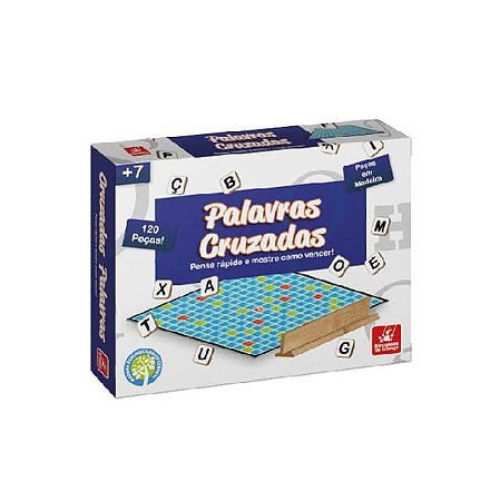 Jogo Pedagógico Palavras Cruzadas 120 Peças Ref. 3950