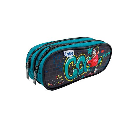 Estojo cool Oval 2 zíper