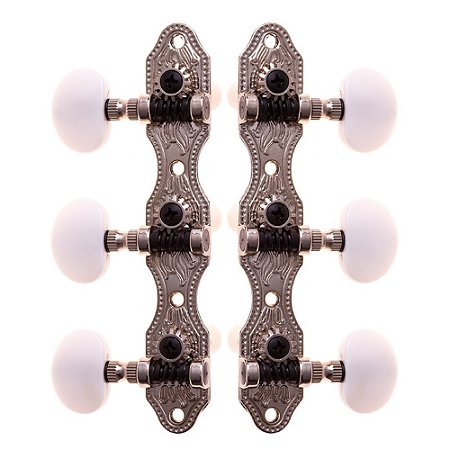 Tarraxa De Violão Nylon Rozini Cromada Pino Grosso