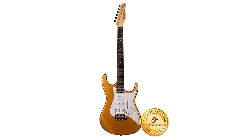 Tagima Guitarra Stratocaster Metallic Gold Yellow TG-520MGY