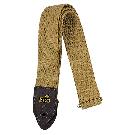 Correia Basso Eco Fun Em Algodão Bege Para Guitarra E Violão