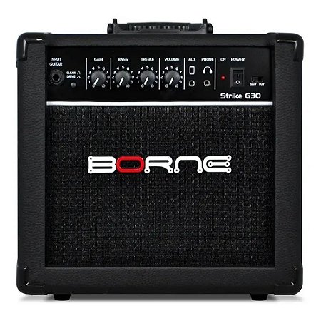 Borne Amplificador Guitarra 15W Estudo Strike Preto G30PR