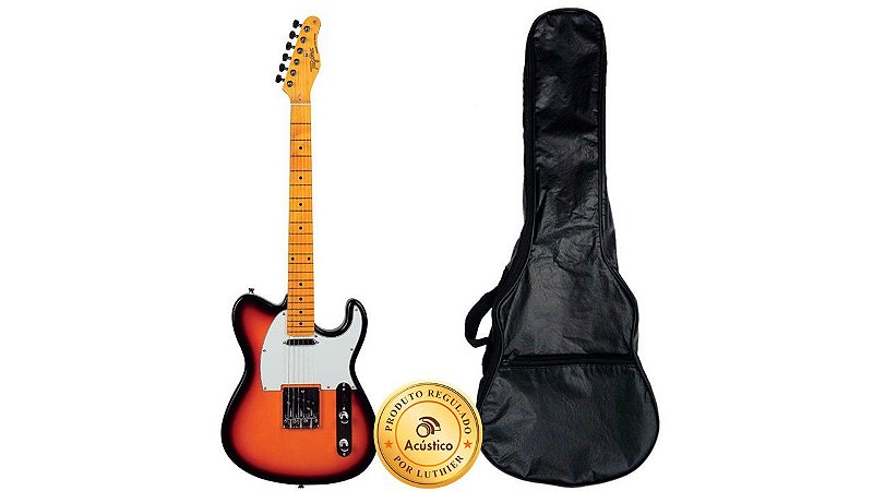 Kit Tagima Guitarra TeleCaster Sunburst C/ Bag TW-55SB
