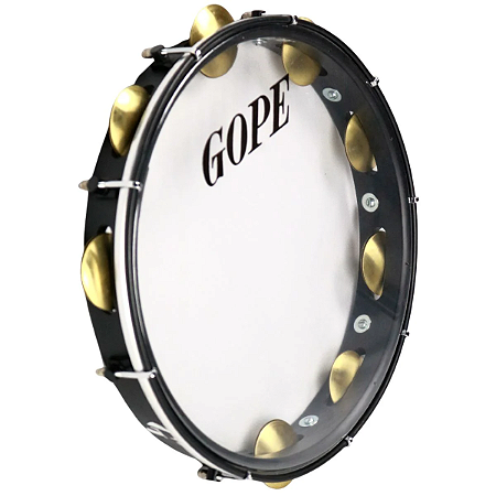 Gope Pandeiro Super Leve 11 Pol. 7 Afin Preto Pele Cristal 644SLPP