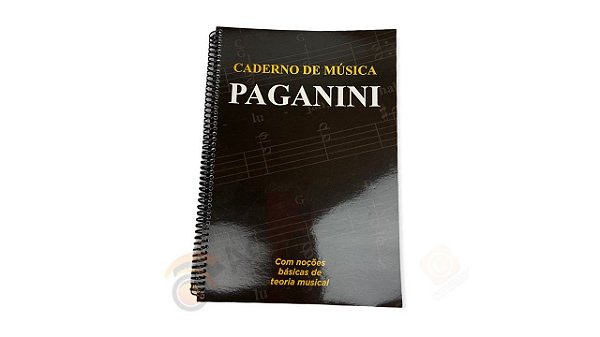 Paganini Caderno de Música Pautado 100 Folhas PCM050D
