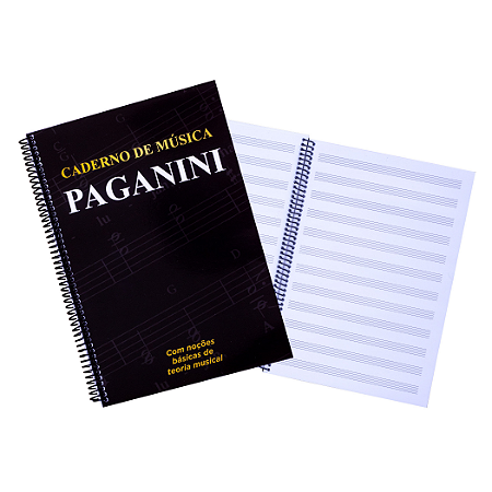 Caderno De Música Pautado Paganini Com 50 Folhas