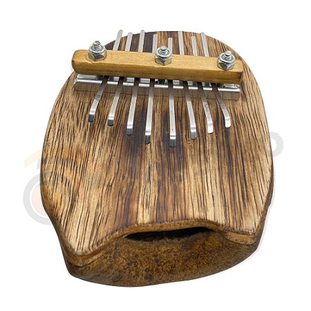 Kalimba Artesanal Efeito Wah Wah Com 8 Notas Em Sapucaia