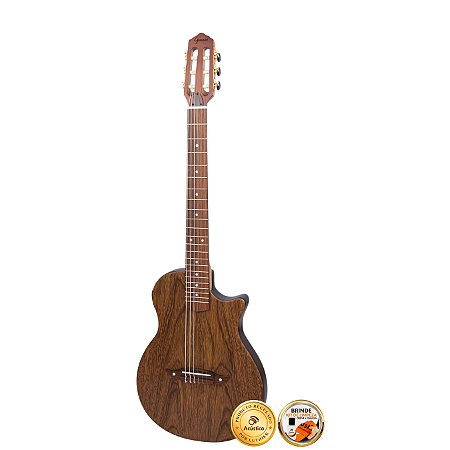 Violão Elétrico Nylon Giannini Stage Flat Fosco Maciço