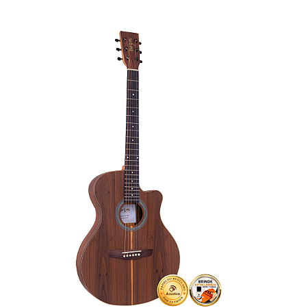 Violão Acústico Rozini Presença Brasil Cutaway Fosco Rx516