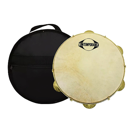 Pandeiro Contemporânea Profissional Léo Rodrigues 10" + Bag