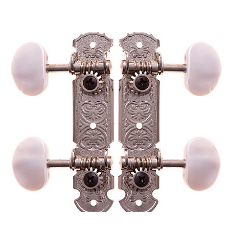 Tarraxa De Cavaquinho Rozini Cromada Pino Fino Botão Claro