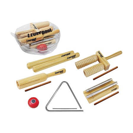 Bandinha Rítmica Infantil Liverpool 6 Instrumentos