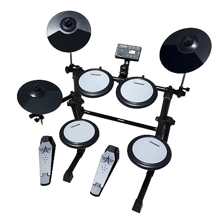 Liverpool Bateria Eletronic Drum One Eletrônica 7 Pçs 10901