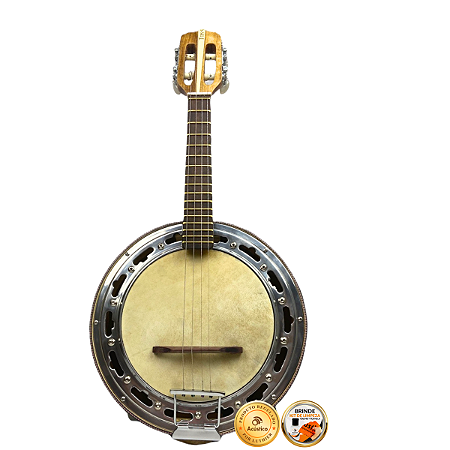 Banjo Elétrico 4 Cordas Estudante Caixa Larga Fosco Toks