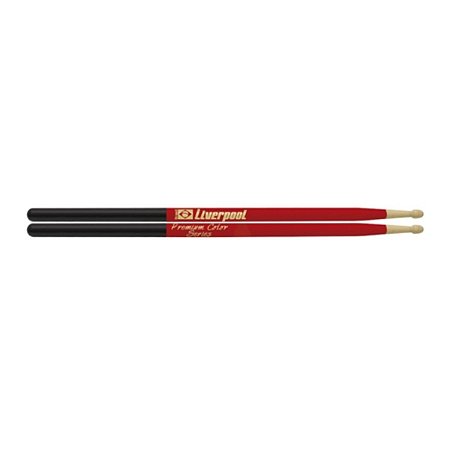 Baqueta de Bateria Profissional Liverpool Premium Vermelha 7A