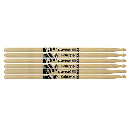 Baqueta De Bateria Liverpool American Hickory 5B 3 Pares