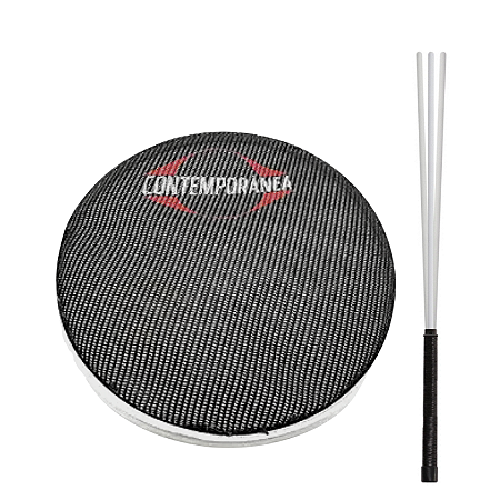 Kit Pele Muda Para Tamborim + Baqueta Nylon 3 Pontas