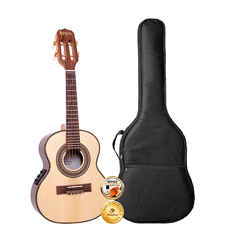 Kit Cavaquinho Rozini Elétrico Presença Brasil Rc15 Com Capa