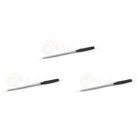 Kit 3 Baquetas Profissional 3 Pontas para Tamborim Nylon Ubi