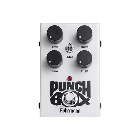 Pedal De Efeito Fuhrmann Punch Box Para Guitarra PB02 Branco