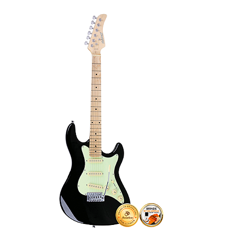 Guitarra Stratocaster Strinberg STS100 Preta Profissional