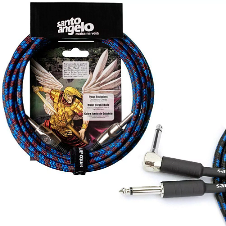 Cabo Santo Angelo Textil Angel Violão Guitarra P10L 4,57M