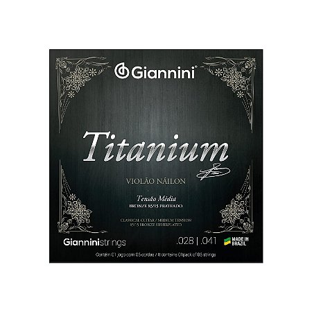 Corda De Violão Nylon Giannini Titanium Média (028.041)