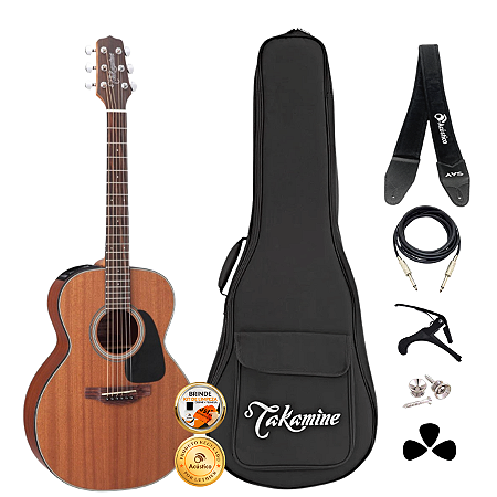 Kit Violão Profissional Elétrico Takamine GX11ME Completo