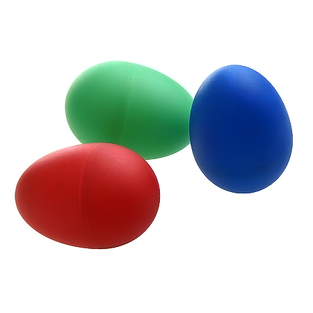 Ganza Ovinho Egg Shaker Musicalização Infantil KIDZZO 3 Uni