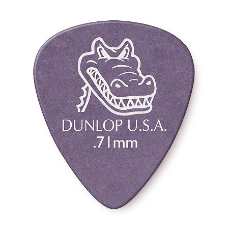Palheta Dunlop Gator Grip 0,71mm Delrin Roxa