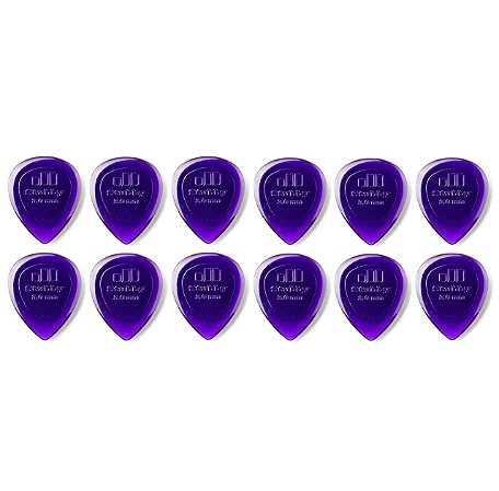 Palheta Dunlop Stubby Jazz 3,00mm Roxo 12 Unidades