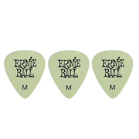Palheta Ernie Ball Média 0,73mm Fluorescente 3 Unidades