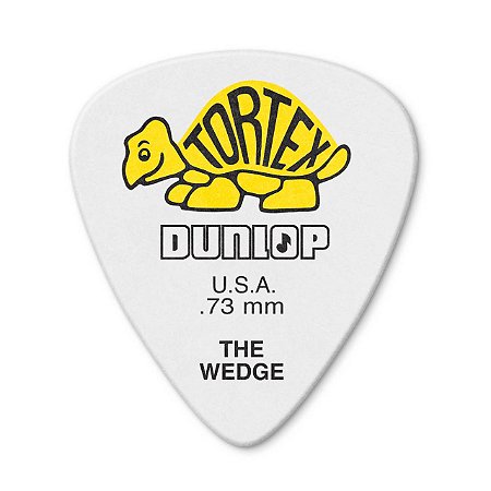 Palheta Dunlop Tortex Wedge 0,73mm Delrin