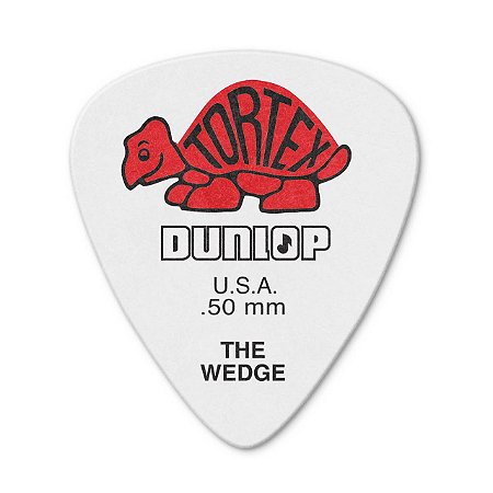 Palheta Dunlop Tortex Wedge 0,50mm Delrin