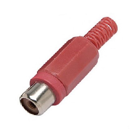 Plug Adaptador RCA Vermelho MXT 7 Unidades